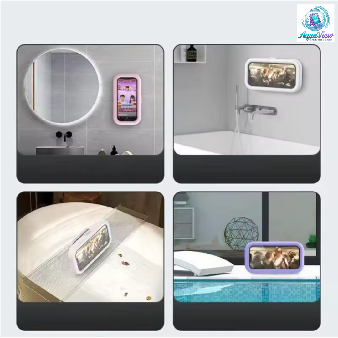 Soporte de teléfono impermeable para ducha